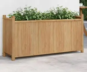 vidaXL Jardinieră, 100x30x50 cm, bambus
