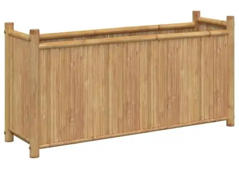 Jardinieră, 100x30x50 cm, bambus - 2/5