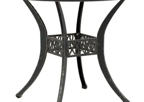 Set mobilier bistro, 3 piese, bronz, aluminiu turnat - 3/5