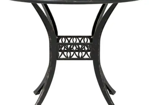 Set mobilier bistro, 3 piese, bronz, aluminiu turnat - 4/5