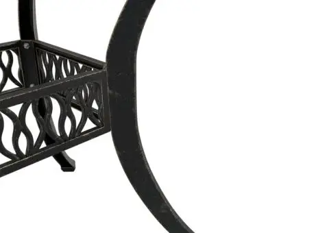 Set mobilier bistro, 3 piese, bronz, aluminiu turnat - 5/5