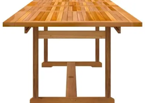 Set mobilier de grădină, 7 piese, lemn masiv acacia/textilenă - 5/5