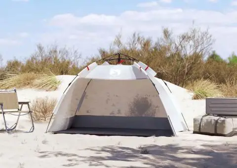 Cort camping 2 persoane gri impermeabil setare rapidă - 3/5