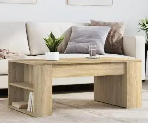 vidaXL Măsuță de cafea, stejar sonoma, 102x55x42 cm, lemn prelucrat