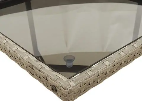 Set mobilier de grădină cu perne, 17 piese, gri, poliratan - 5/5