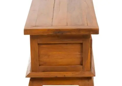 Comodă TV, 110 x 35 x 40 cm, lemn masiv de tec - 3/5