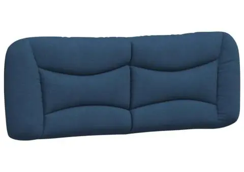 Pat cu saltea, albastru, 120x200 cm, textil - 5/5