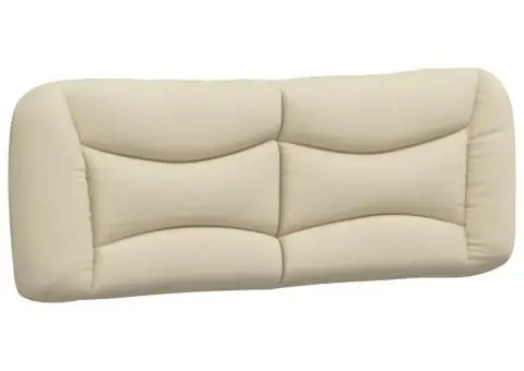 Pat cu saltea, crem, 140x200 cm, material textil - 5/5