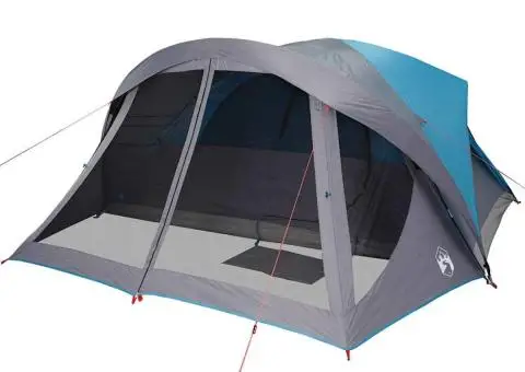 Cort de familie pentru 6 persoane, albastru, impermeabil - 5/5