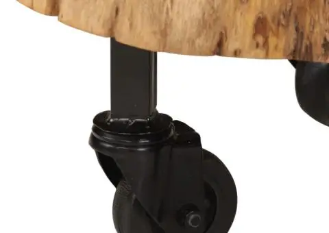 Măsuță de cafea, 60 x 55 x 25 cm, lemn masiv de acacia - 5/5