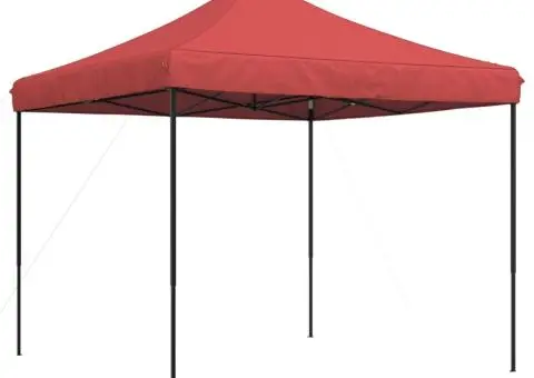 Cort de petrecere pliabil Pop-Up, 292x292x315 cm, vișiniu - 2/5