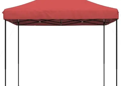 Cort de petrecere pliabil Pop-Up, 292x292x315 cm, vișiniu - 4/5