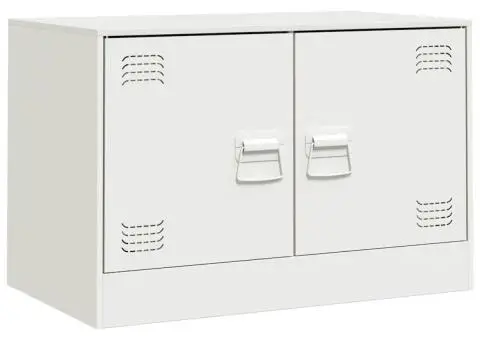 Dulapuri TV 2 buc., alb, 67x39x44 cm Otel - 5/5