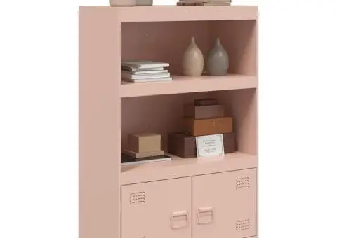 Comodă Roz 67x39x107 cm oțel - 5/5