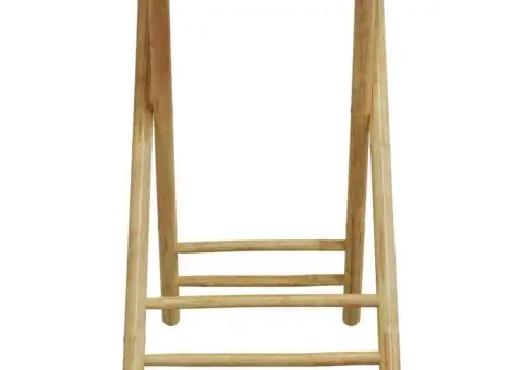 Masă de grădină pliabilă, Ø55x75 cm, bambus - 4/5