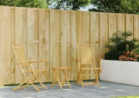 Set mobilier bistro, 3 piese, bambus - 3/5