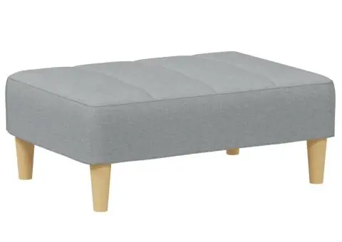 Taburet, gri deschis, 77x55x31 cm, material textil - 2/5