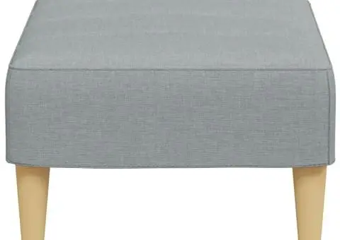 Taburet, gri deschis, 77x55x31 cm, material textil - 5/5