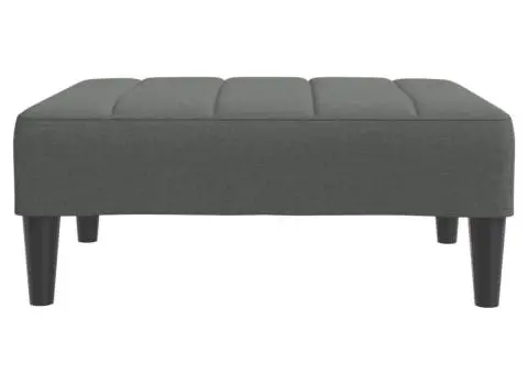 Taburet, gri închis, 77x55x31 cm, material textil - 4/5