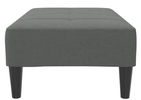 Taburet, gri închis, 77x55x31 cm, material textil - 5/5