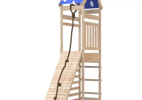 Set de joacă pentru exterior, lemn masiv de pin - 4/5