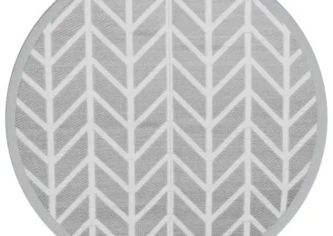 Covor de exterior, ARAKIL gri, Ø160 cm, PP - 2/5