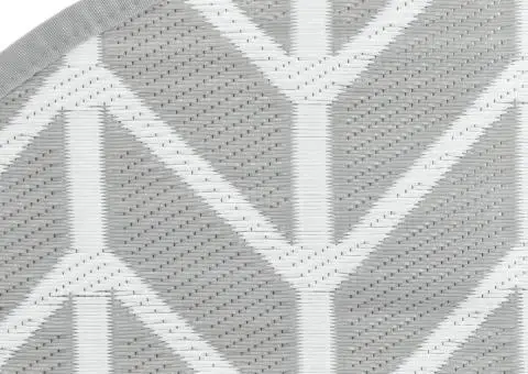 Covor de exterior, ARAKIL gri, Ø160 cm, PP - 5/5