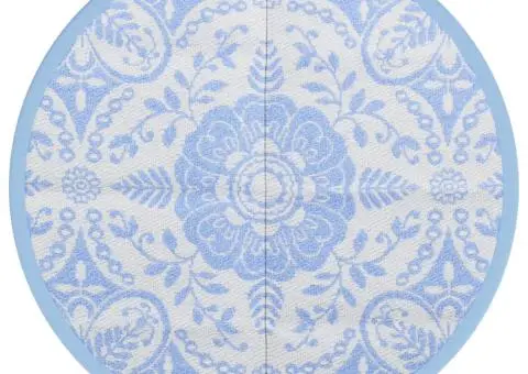 Covor de exterior, ARAKIL bleu, Ø200 cm, PP - 2/5