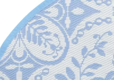 Covor de exterior, ARAKIL bleu, Ø200 cm, PP - 4/5