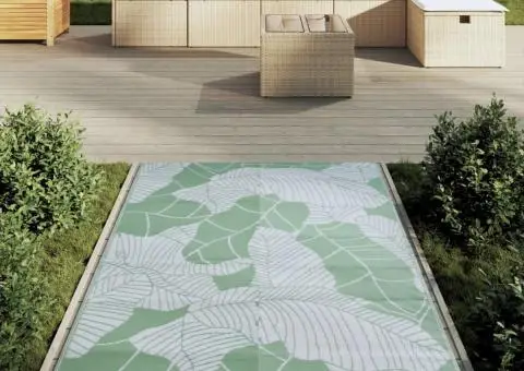 Covor de exterior, ARAKIL Verde, 120x180 cm, PP - 3/5