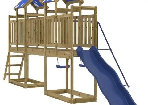 Set de joacă pentru exterior, lemn de pin impregnat - 2/5