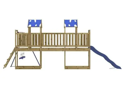 Set de joacă pentru exterior, lemn de pin impregnat - 5/5