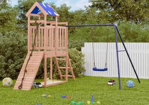 Set de joacă pentru exterior, lemn masiv de douglas - 1/5