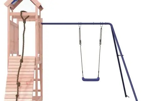 Set de joacă pentru exterior, lemn masiv de douglas - 3/5