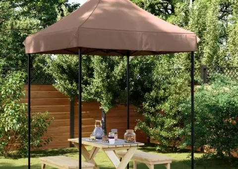 Cort de petrecere pliabil Pop-Up, 200x200x306 cm, maro - 1/5