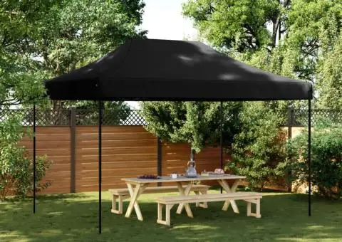 Cort de petrecere pliabil Pop-Up, 410x279x315 cm, negru - 1/5