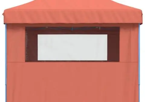 Cort pliabil pentru petreceri cu 4 pereți laterali, cărămiziu - 4/5