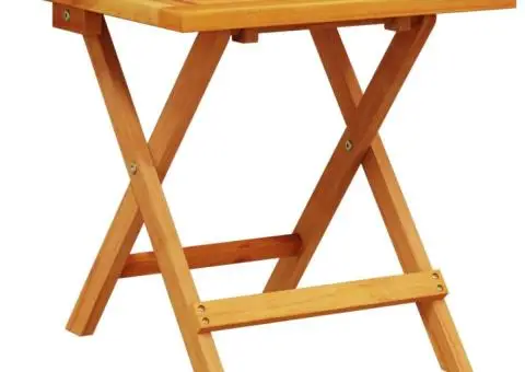 Masă laterală de grădină 40x40x40 cm lemn masiv de acacia - 2/5