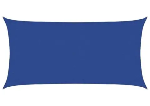 Pânză parasolar, albastru dreptunghiular 3x6 m HDPE 160 g/m² - 2/5