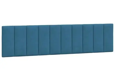 Pat cu saltea, albastru, 200x200 cm, catifea - 5/5