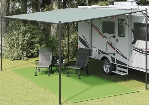 Covor pentru cort, verde deschis, 250x600 cm, HDPE - 1/5