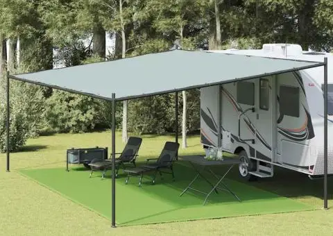 Covor pentru cort, verde deschis, 400x600 cm, HDPE - 1/5