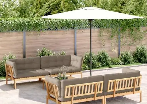 Set canapele de grădină cu perne din paleți 5 piese lemn acacia - 1/5