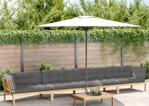 Set canapele de grădină cu perne din paleți 5 piese lemn acacia - 1/5