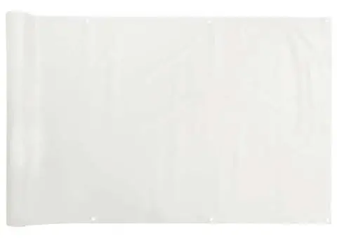 Paravan de balcon, alb, 500x90 cm, PVC - 2/5