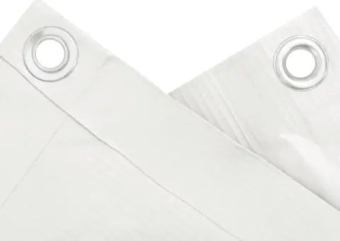 Paravan de balcon, alb, 500x90 cm, PVC - 4/5