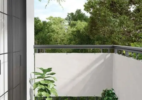 Paravan de balcon, alb, 600x120 cm, PVC - 1/5