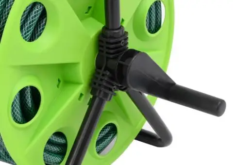 Tambur pentru furtun autonom, verde, cu furtun PVC de 50 m - 5/5