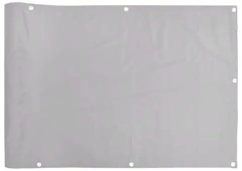 Paravan de balcon, gri, 700x120 cm, PVC - 2/5