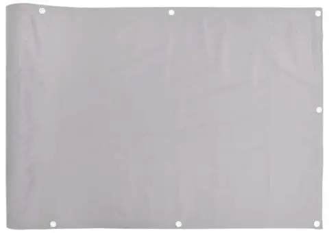 Paravan de balcon, gri, 500x120 cm, PVC - 2/5